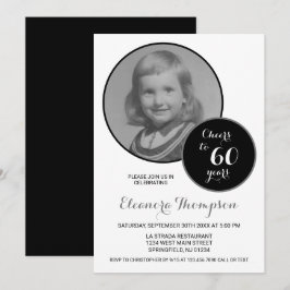 Foto Schwarz und Weiß bis 60 Jahre Einladung