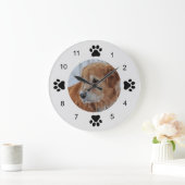 Foto Schwarz und Weiß Große Wanduhr (Zuhause)