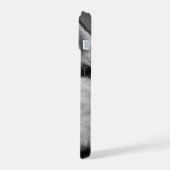 Foto Schwarz und Weiß personalisierbar iPhone 15 Hülle (Linke Seite)