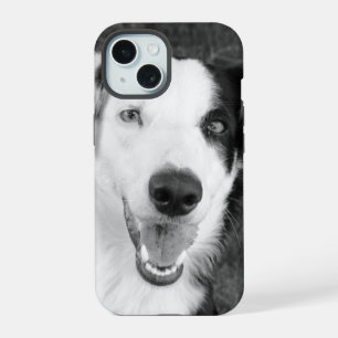 Foto Schwarz und Weiß personalisierbar iPhone 15 Hülle