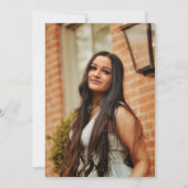 Foto Schwarz-weiß BASE CARD FÜR Vellum Abschluss Ankündigung (Vorderseite)