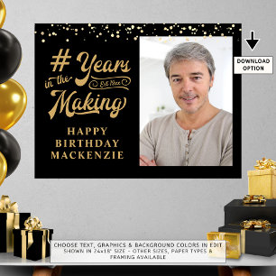 Foto Schwarzes Gold Jahre im Geburt Poster