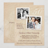 Foto Scrapbook Jubiläum Party Einladung (Vorne/Hinten)