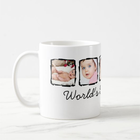 Foto Scribble Frame Personalisiert Beste Mommy Kaffeetasse (Links)