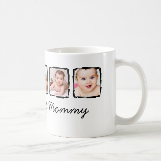 Foto Scribble Frame Personalisiert Beste Mommy Kaffeetasse (Rechts)