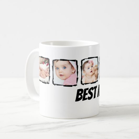 Foto Scribble Frame Personalisiert Kaffeetasse (Vorderseite Links)