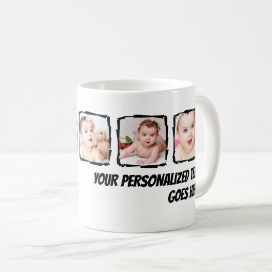 Foto Scribble Frame Personalisiert Kaffeetasse (VorderseiteRechts)