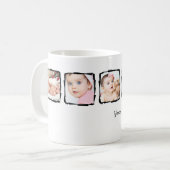Foto Scribble Frame Personalisiert Unique Custom Kaffeetasse (Vorderseite Links)