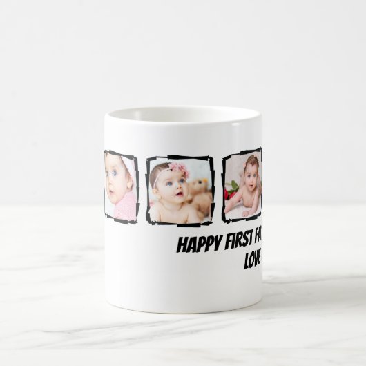 Foto Scribble Rahmen Personalisiert Vatertag Kaffeetasse (Mittel)