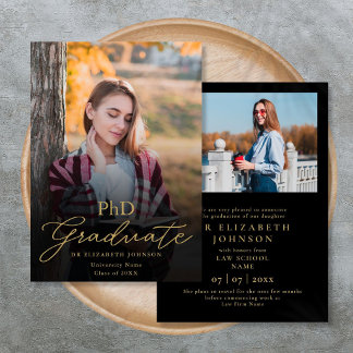 Foto Script Doktortitel Abschluss Ankündigung