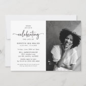 Foto-Script-Feier zur Beerdigung des Lebens Einladung (Vorderseite)