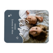 Foto-Script-Liebe für benutzerdefinierte Mutter Magnet (Horizontal)