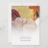 Foto Script Moderne Hochzeiten speichern das Datum Save The Date (Rückseite)