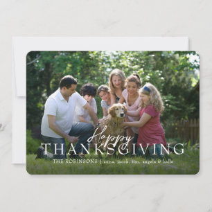 Foto Script Overlay Happy Thanksgiving Feiertagskarte