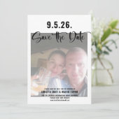 Foto Script Save the Date Einladung (Stehend Vorderseite)