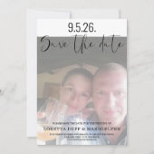 Foto Script Save the Date Einladung (Vorderseite)