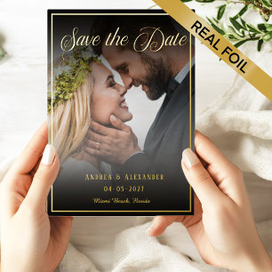 Foto-Script Save-the-Date  Folieneinladung