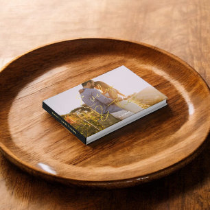 Foto Script Signature Elegante Black Wedding Gästebuch