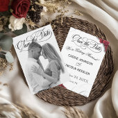 Foto Script Typografy Rote Rosen Save The Date