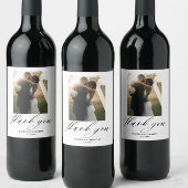 Foto Script Vielen Dank Foto Wedding Weinetikett