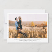 Foto Script Wedding Save the Date Announcement (Rückseite)
