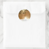 Foto Script Wedding Vielen Dank Runder Aufkleber (Tasche)
