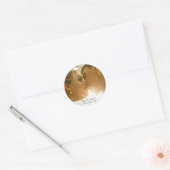Foto Script Wedding Vielen Dank Runder Aufkleber (Umschlag)