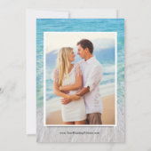 Foto Seaside Sea Glass Website Beach Einladung (Rückseite)