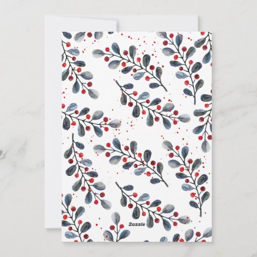 Foto "Sei fröhlich" Feiertagskarte (Rückseite)