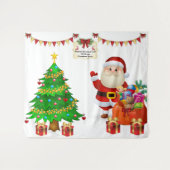 Foto Selfie Hintergrund Weihnachten personalisiere Wandteppich (Vorderseite (Horizontal))