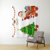 Foto Selfie Hintergrund Weihnachten personalisiere Wandteppich (Beispiel)