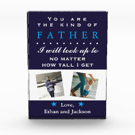 Foto Sentimental Vathour Tag Geburtstag Glas Block