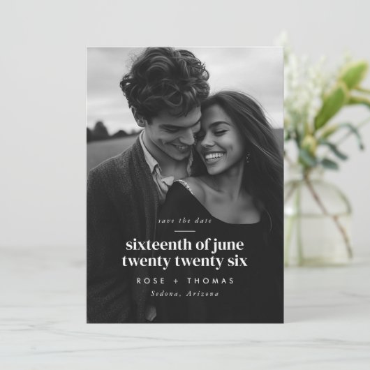 Foto Serielles Skript Save the Date (Stehend Vorderseite)