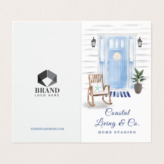 Foto & Service am Ufer des Ufers Visitenkarten (Außenseite Aufgefaltet)