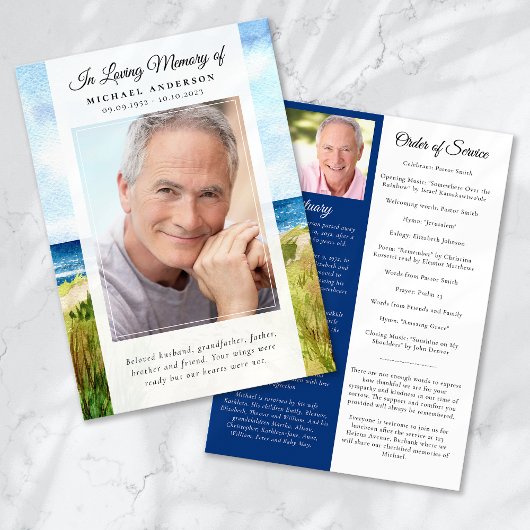 Foto-Service-Programm für Beach Ocean Einladung