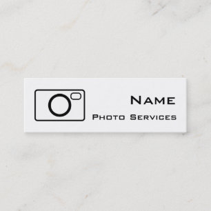 Foto Services Business Card Mini Visitenkarte
