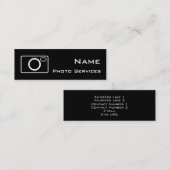 Foto Services Business Card Mini Visitenkarte (Vorne/Hinten)