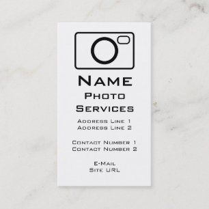 Foto Services Business Card Visitenkarte