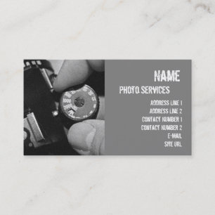 Foto Services Business Card Visitenkarte