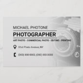 Foto Services verblassen Stil hell Flyer (Vorne)