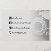 Foto Services verblassen Stil hell Flyer (Hinten)