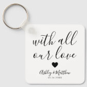 Foto Share Guest Wedding Schlüsselanhänger (Vorderseite)