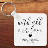 Foto Share Guest Wedding Schlüsselanhänger (Vorderseite)