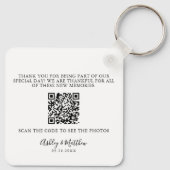 Foto Share Guest Wedding Schlüsselanhänger (Rückseite)