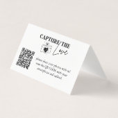 Foto-Sharing Capture The Love Hochzeits-QR-Code (Vorderseite)