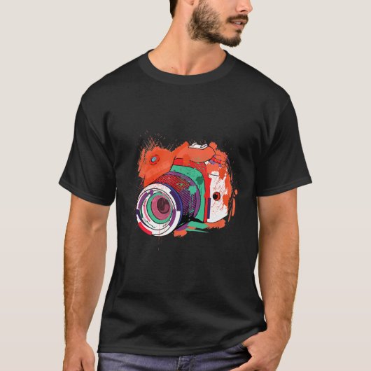 Foto-Shirt-Kamera Fotograf-Geschenk T-Shirt (Vorderseite)