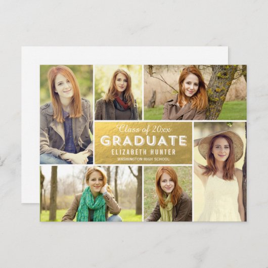 Foto Showcase Abschluss Ankündigung GOLD (Vorne/Hinten)