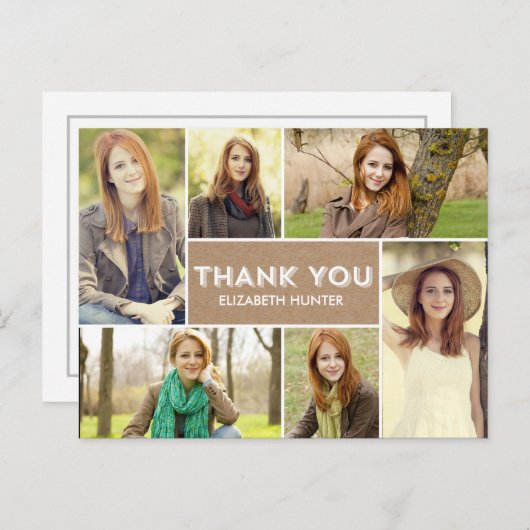 Foto Showcase Abschluss Dankeschön Karte - Fahrzeu (Vorne/Hinten)