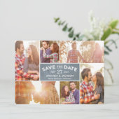 Foto Showcase Collage-Karte Dankeskarte (Stehend Vorderseite)