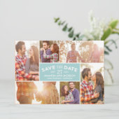 Foto Showcase Save the Date - Blau (Stehend Vorderseite)